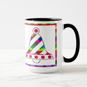 Multicolor kerstballons mok