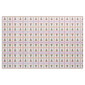 Multicolor kerstbomen stof (Yard (91,4 cm))
