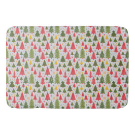 Multicolor kerstboom badmat