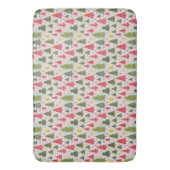 Multicolor kerstboom badmat (Voorkant Verticaal)