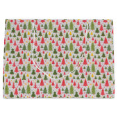 Multicolor kerstboom groot cadeauzakje (Voorkant)