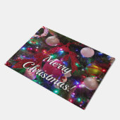 Multicolor kerstboom kleurige feestdag deurmat (Schuin)