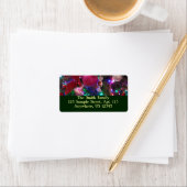 Multicolor kerstboom kleurige feestdag etiket (Insitu)