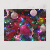 Multicolor kerstboom kleurige feestdag feestdagenkaart (Voorkant)