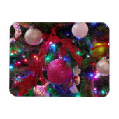 Multicolor kerstboom kleurige feestdag magneet (Horizontaal)