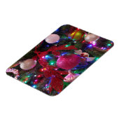 Multicolor kerstboom kleurige feestdag magneet (Linkerzijde)