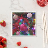 Multicolor kerstboom kleurige feestdag servet (Insitu)