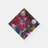 Multicolor kerstboom kleurige feestdag servet (Hoek)