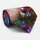 Multicolor kerstboom kleurige feestdag stropdas (Opgerold)