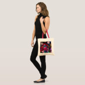 Multicolor kerstboom kleurige feestdag tote bag (Voorkant (model))