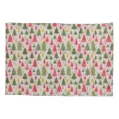 Multicolor kerstboom kussensloop (Achterkant)