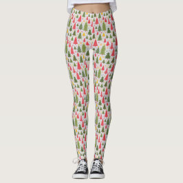 Multicolor kerstboom leggings