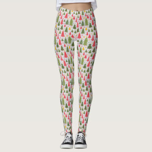 Multicolor kerstboom leggings