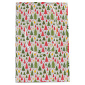 Multicolor kerstboom medium cadeauzakje (Voorkant)