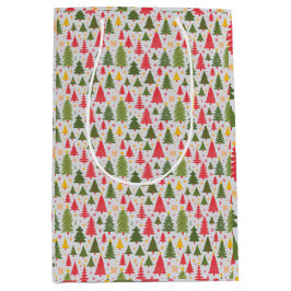 Multicolor kerstboom medium cadeauzakje