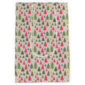 Multicolor kerstboom medium cadeauzakje (Achterkant)