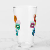 Multicolor Kiwi Patroonontwerp Glas (Links)