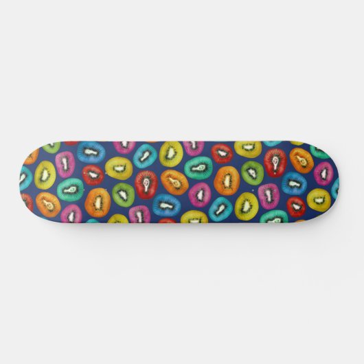 Multicolor Kiwi Pattern Persoonlijk Skateboard (Horizontaal)