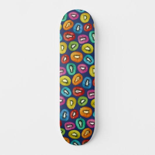 Multicolor Kiwi Pattern Persoonlijk Skateboard (Voorkant)