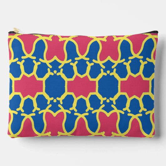 Multicolor klassieke trendy make-up accessoire zak etui (Voorkant)