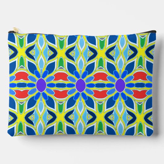 Multicolor klassieke trendy make-up accessoire zak etui (Voorkant)