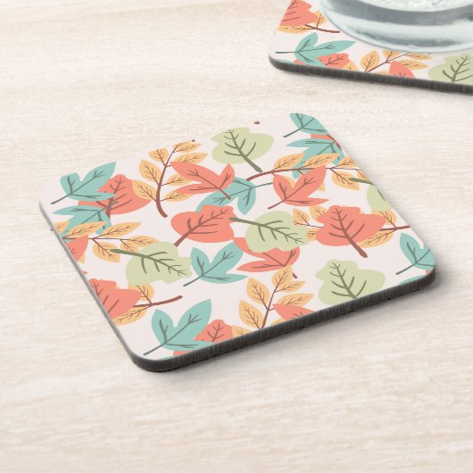 Multicolor Leaves Bier Onderzetter (Linkerzijde)