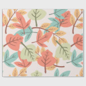 Multicolor Leaves Cadeaupapier (Vlak)