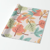 Multicolor Leaves Cadeaupapier (Uitgerold)