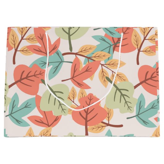 Multicolor Leaves Groot Cadeauzakje (Voorkant)