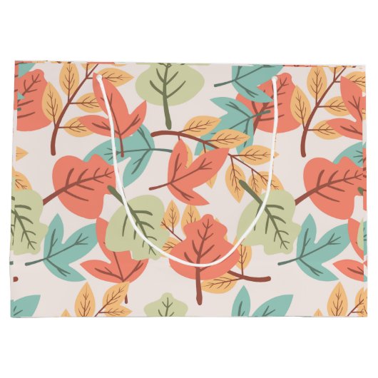 Multicolor Leaves Groot Cadeauzakje (Achterkant)
