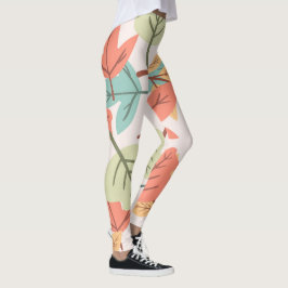 Multicolor Leaves Leggings
