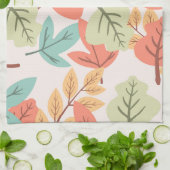 Multicolor Leaves Theedoek (Gevouwen)