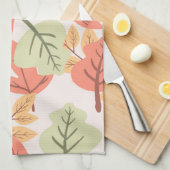 Multicolor Leaves Theedoek (Quarter Fold)