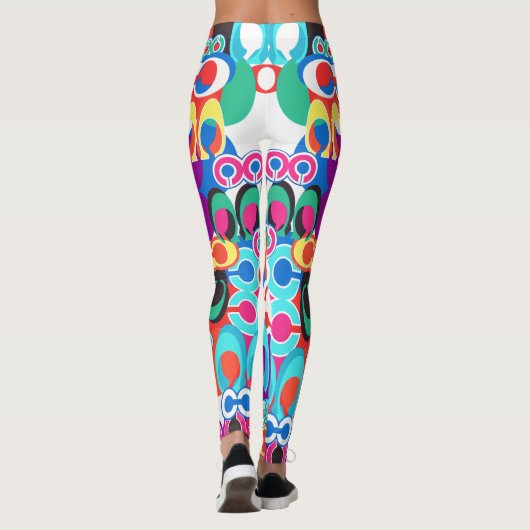 Multicolor leggings innovative designer-inspired (Achterkant)