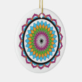 Multicolor Lotus Keramisch Ornament (Rechts)
