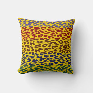 Multicolor luipaard afdrukkracht Stripe Patroon 3 Kussen