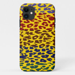 Multicolor luipaard afdrukkracht Stripe Patroon 8 Case-Mate iPhone Case
