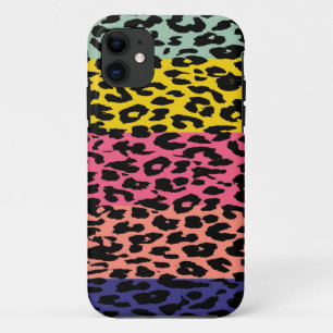Multicolor luipaard afdrukkracht Stripe patroon 9 Case-Mate iPhone Case