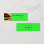 multicolor makeup mini visitekaartje (Voorkant / Achterkant)