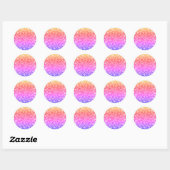 Multicolor Mandala-ontwerp originele kunst Ronde Sticker (Vel)
