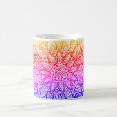 Multicolor Mandala-ontwerp Originele Kunstmok Koffiemok (Center)