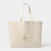 Multicolor Mensen met Star Angel Poem Lg. Tote bag (Achterkant)