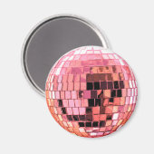 Multicolor metalen disco bal magneet (Voorkant / Achterkant)
