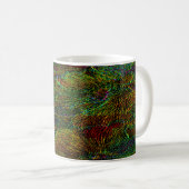 Multicolor metallic florale mok koffie (Voorkant rechts)
