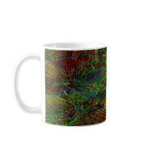 Multicolor metallic florale mok koffie