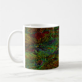 Multicolor metallic florale mok koffie