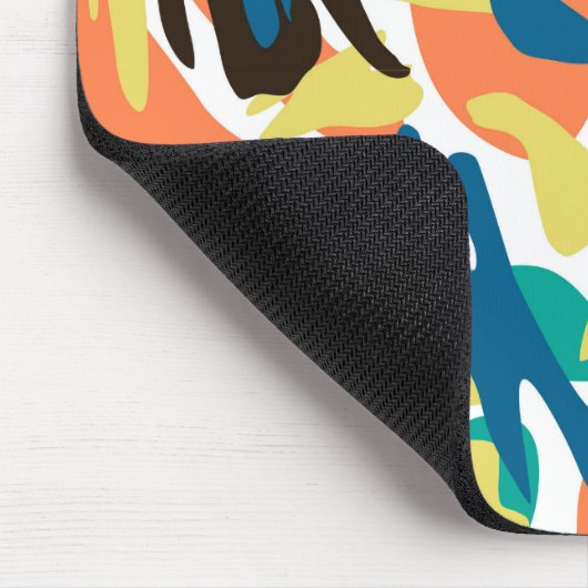 Multicolor Mid Century Modern Muismat (Hoek)