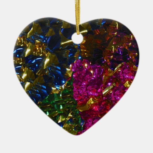 Multicolor Mix Hart Ornament (Voorkant)