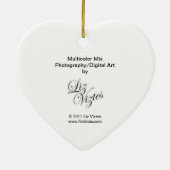 Multicolor Mix Hart Ornament (Achterkant)