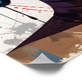 Multicolor Moderne Kunst Boeddha Poster (Hoek)